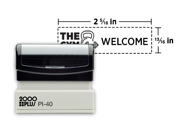 Custom Logo Stamp |  2000 Plus® PI 40 Pre-inked Stamp