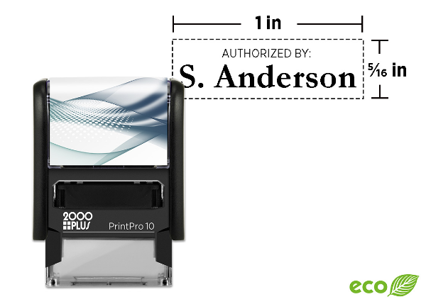 Custom Logo Stamp |  2000 Plus® PrintPro™ 10 Self-Inking Stamp
