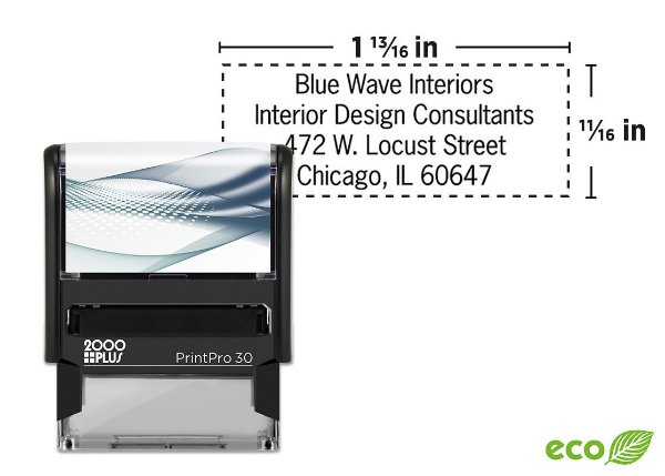 Custom Logo Stamp |  2000 Plus® PrintPro™ 30 Self-Inking Stamp