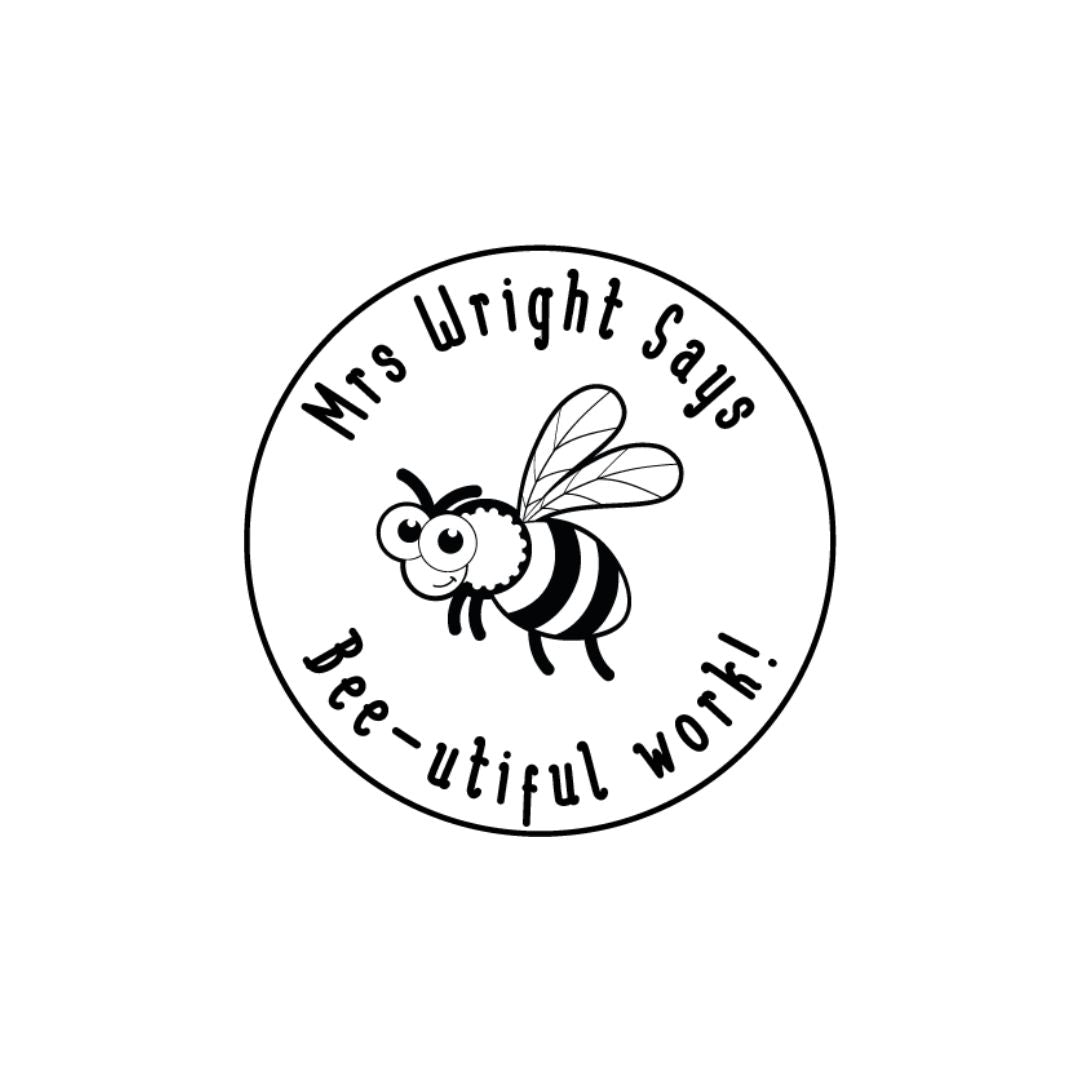 Ms Wright Round Teacher Stamp
