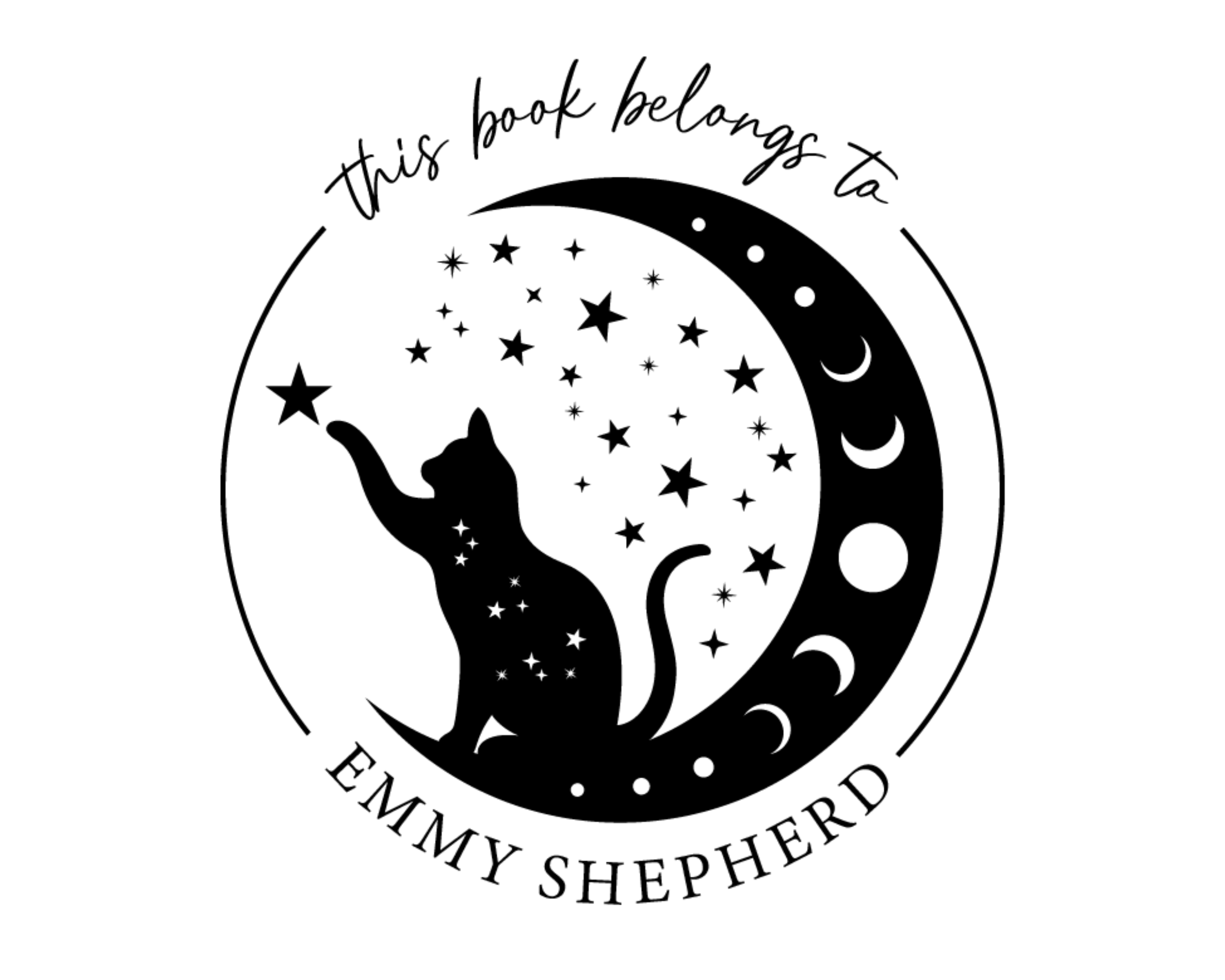 Personalized Book Wooden Handle Stamp - ABC-10