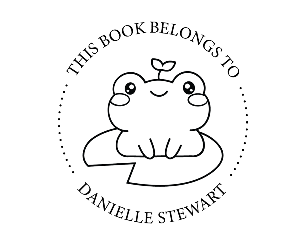 Personalized Book Wooden Handle Stamp - ABC-15