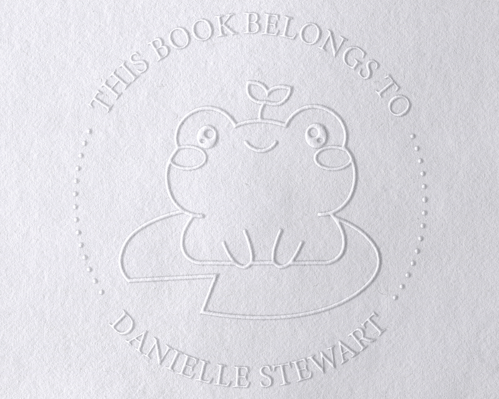 Animal Themed Personalized Book Embosser - ABC-15