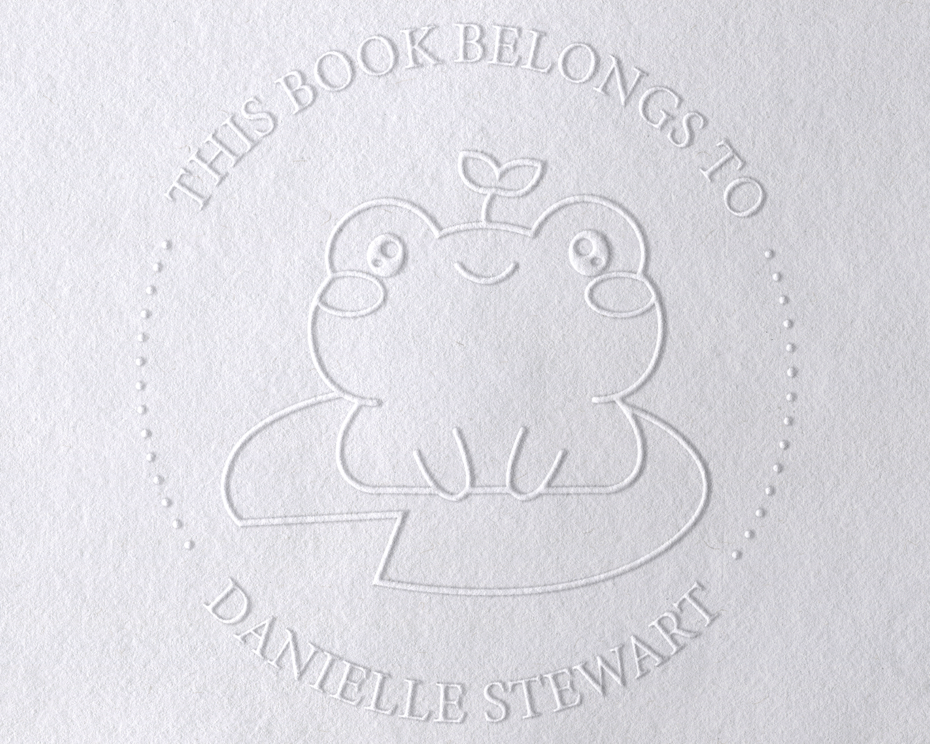 Animal Themed Personalized Book Embosser - ABC-15