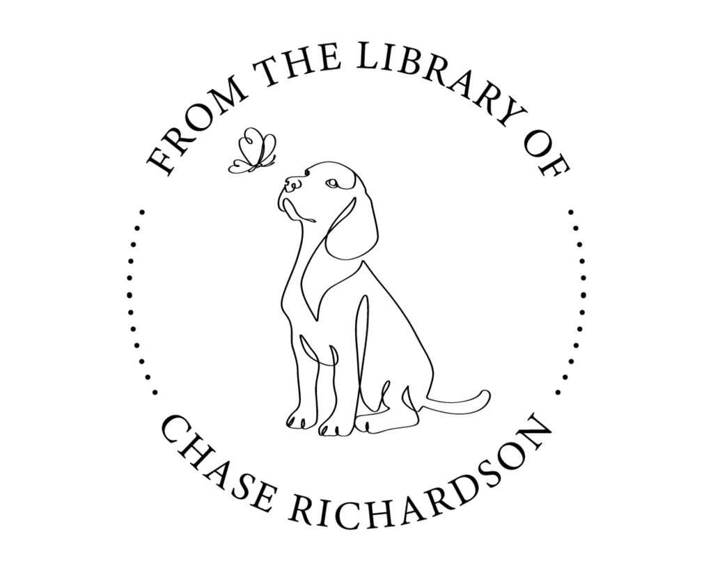 Personalized Book Wooden Handle Stamp - ABC-22