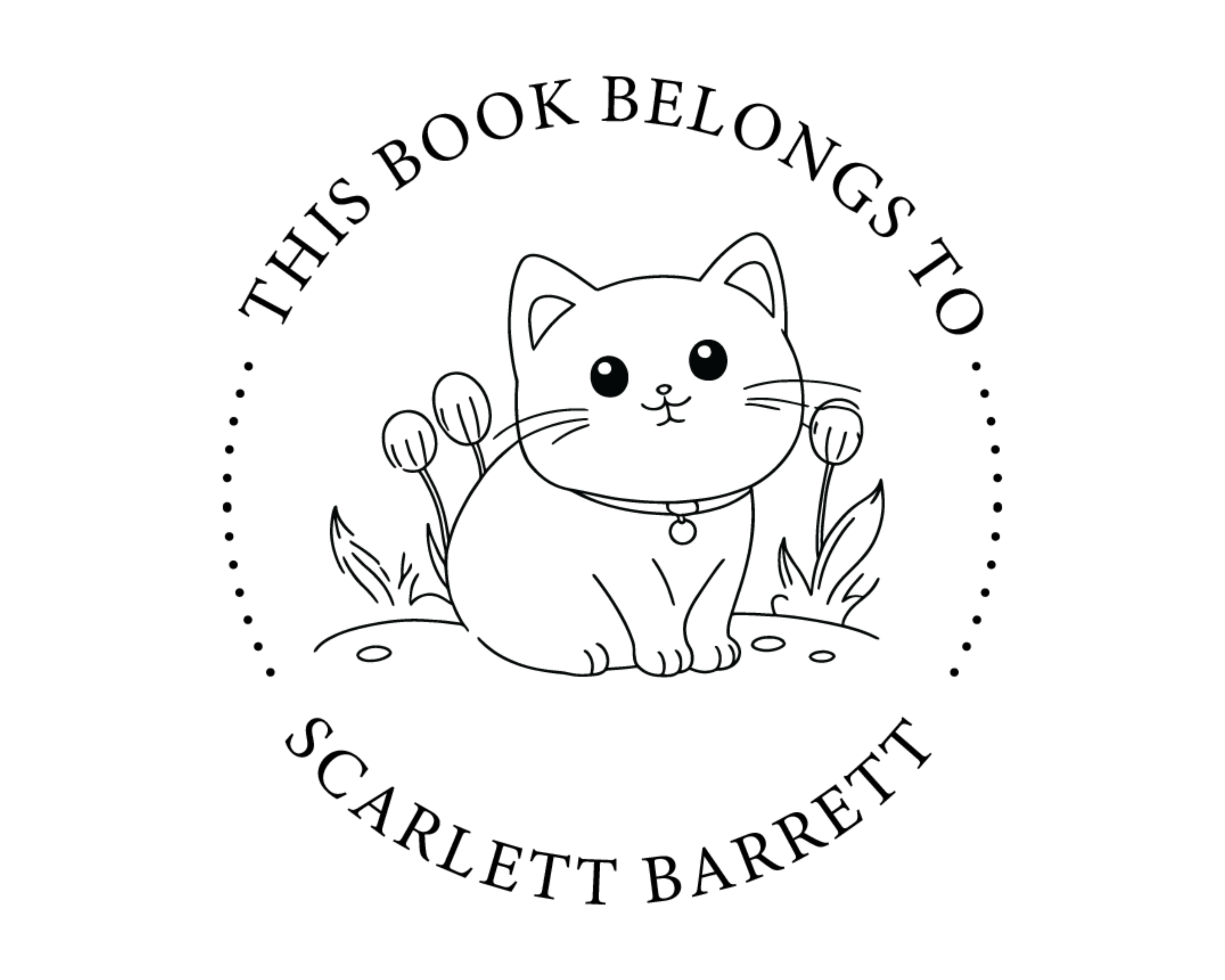 Personalized Book Self Ink Stamp - ABC-33