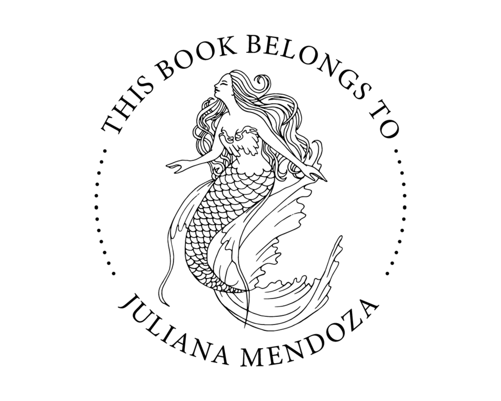 Personalized Book Wooden Handle Stamp - ABC-35