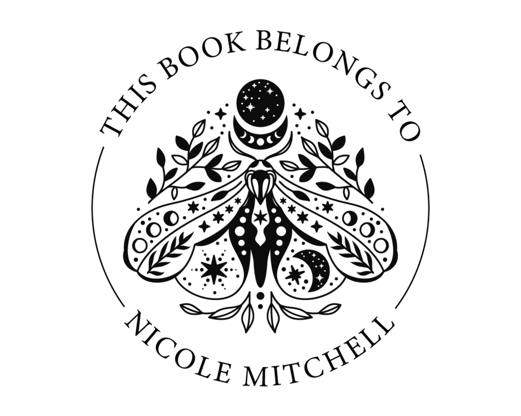 Personalized Book Wooden Handle Stamp - ABC-49