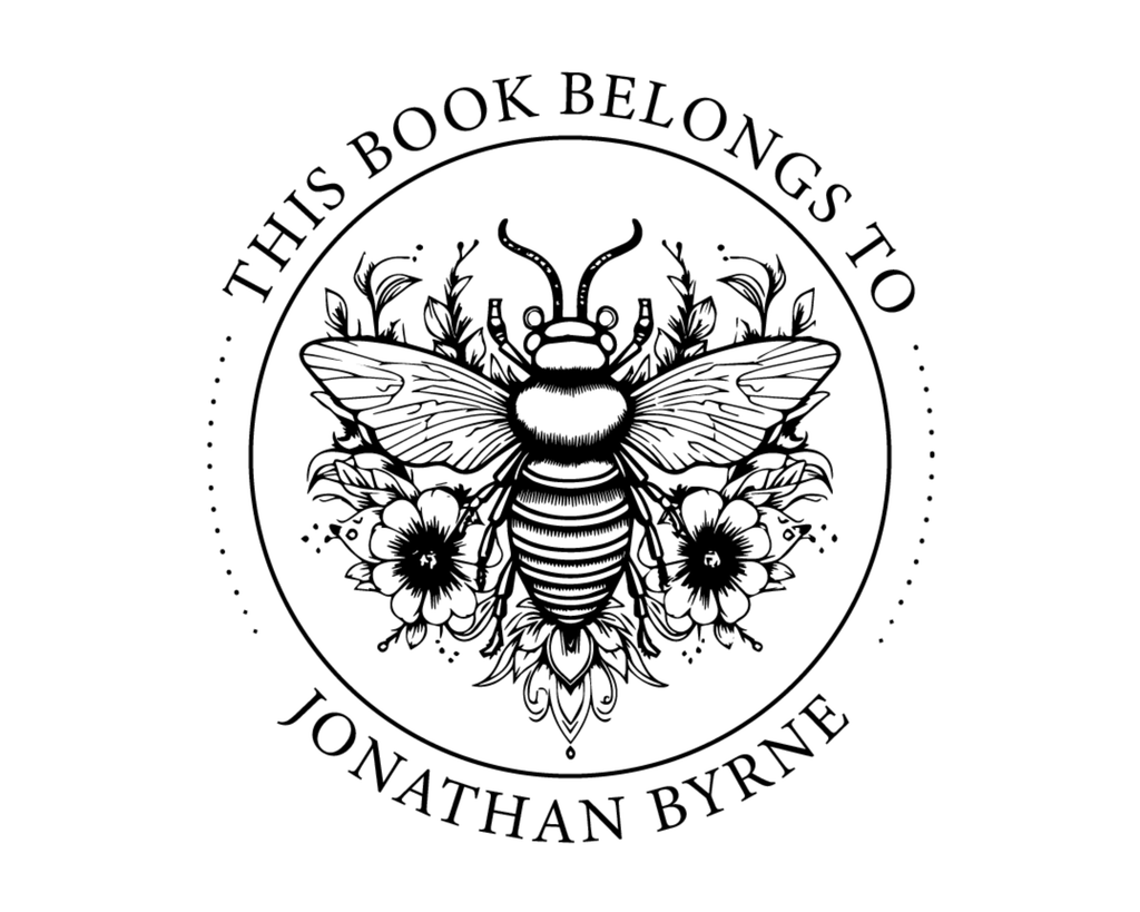 Personalized Book Bee Stamp Self Inking - ABC-55