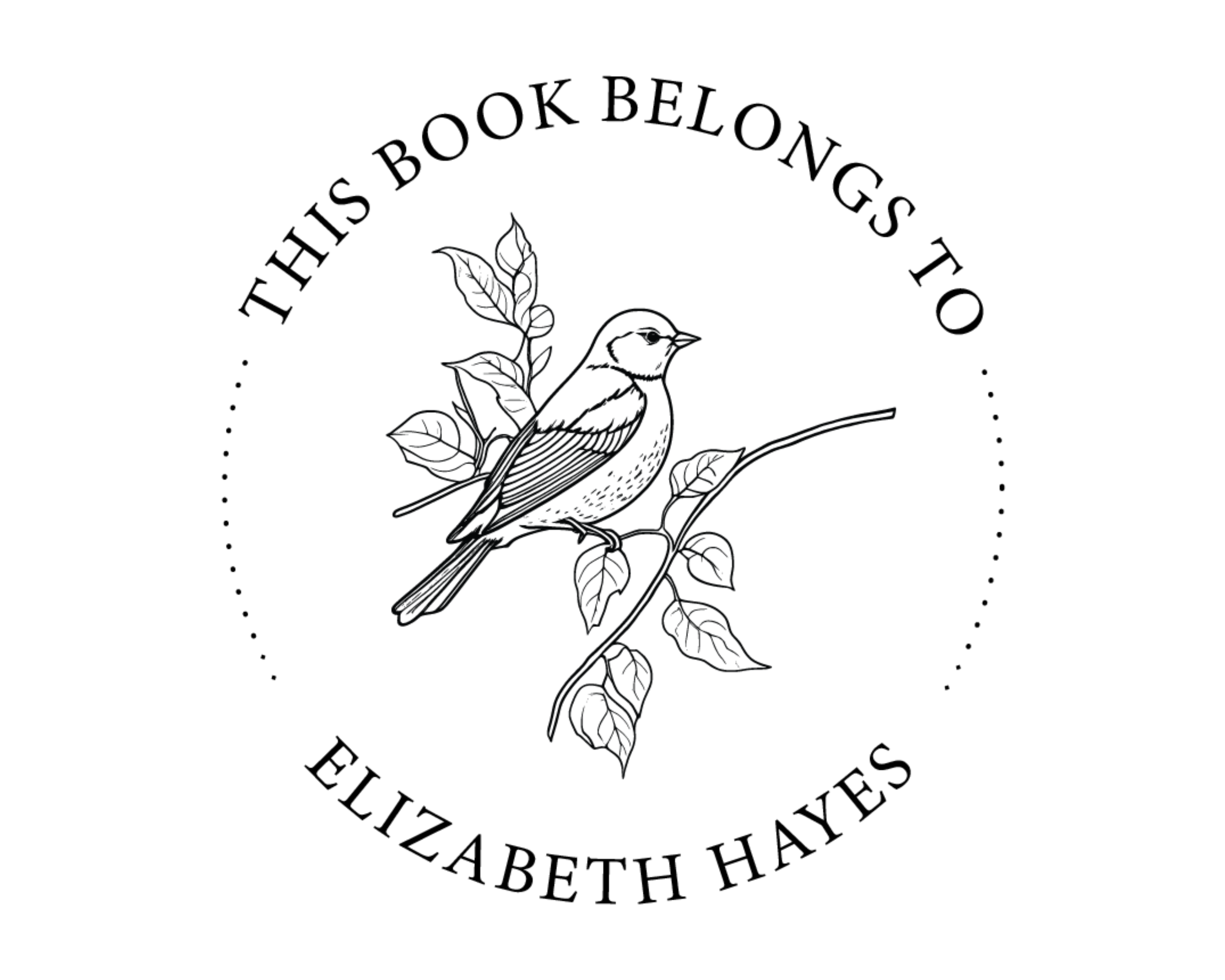 Personalized Book Self Ink Stamp - ABC-68