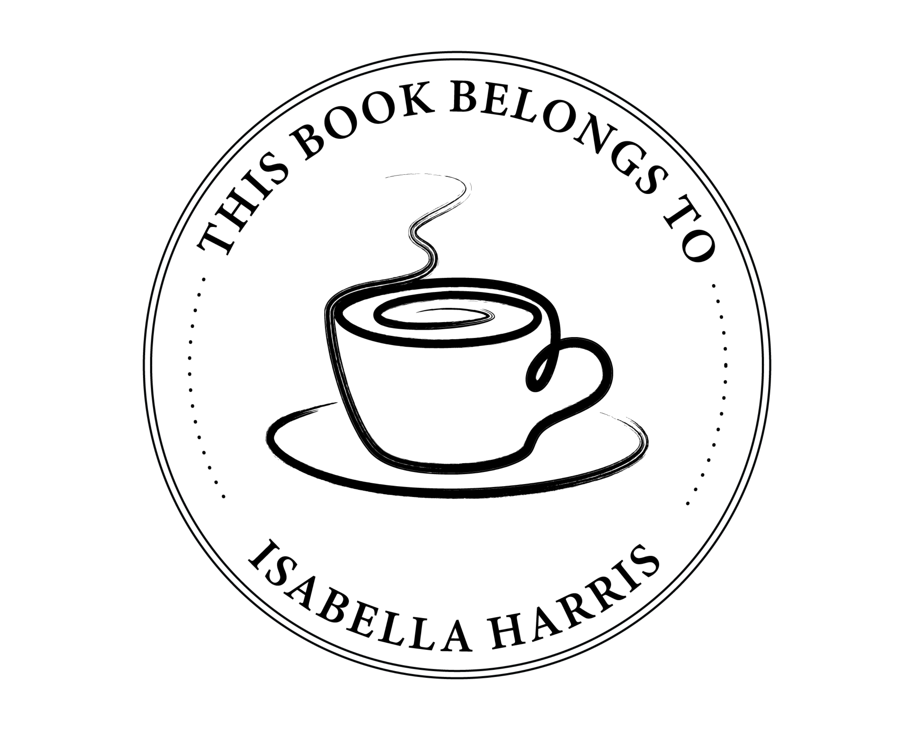 Personalized Book Self Ink Stamp - ABC-74