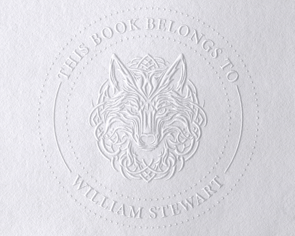 Animal Themed Personalized Book Embosser - ABC-76