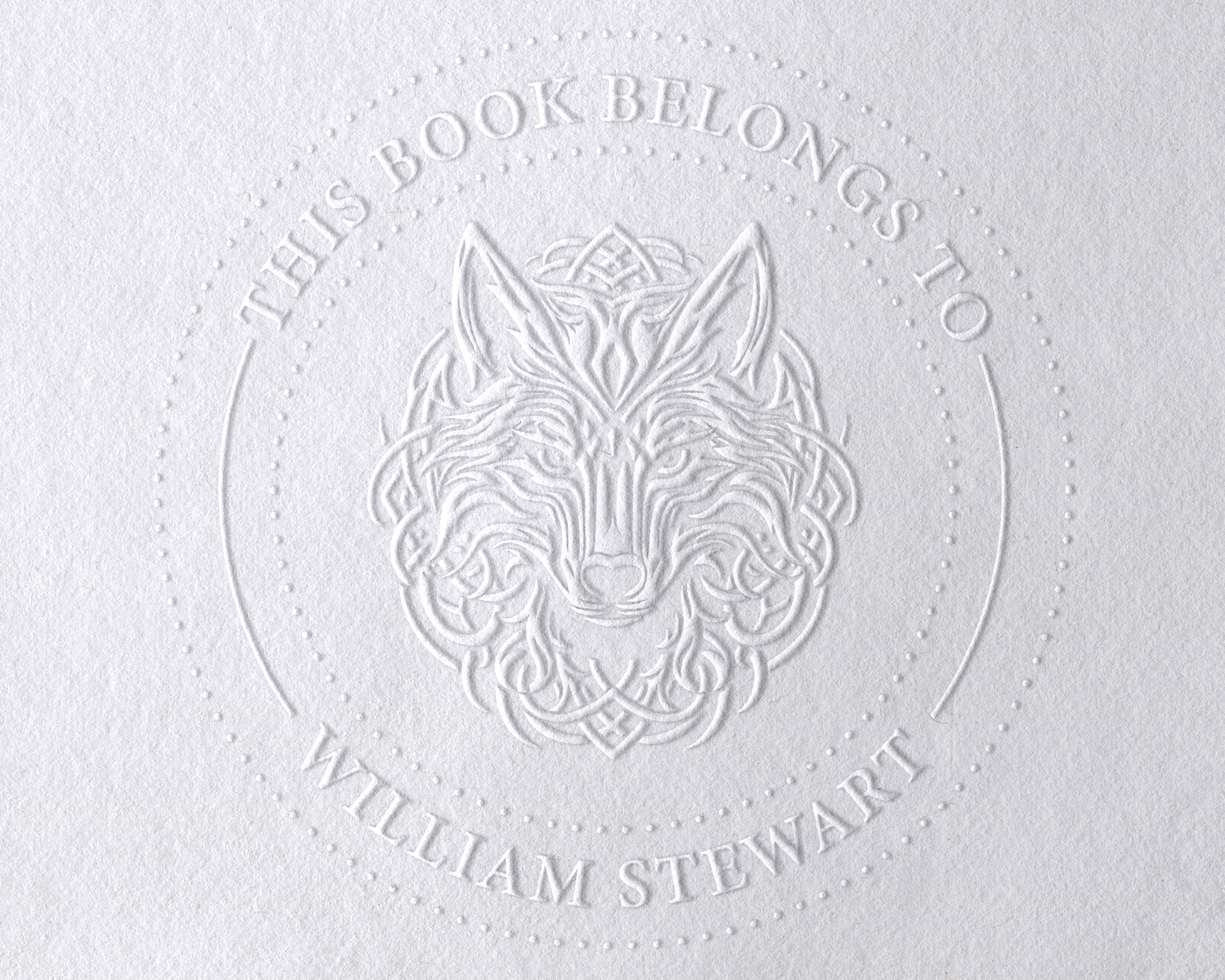 Animal Themed Personalized Book Embosser - ABC-76