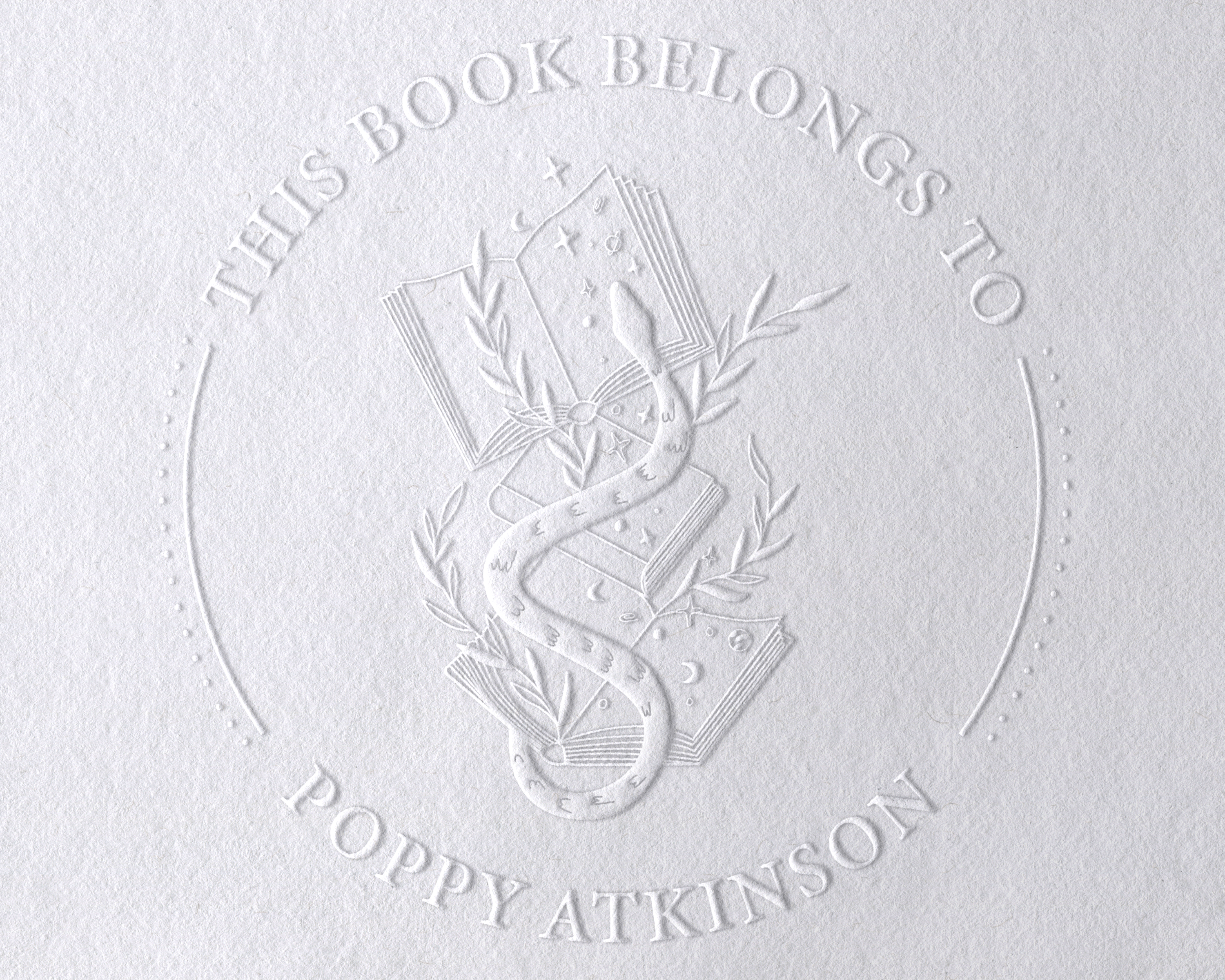 Animal Themed Personalized Book Embosser - ABC-78