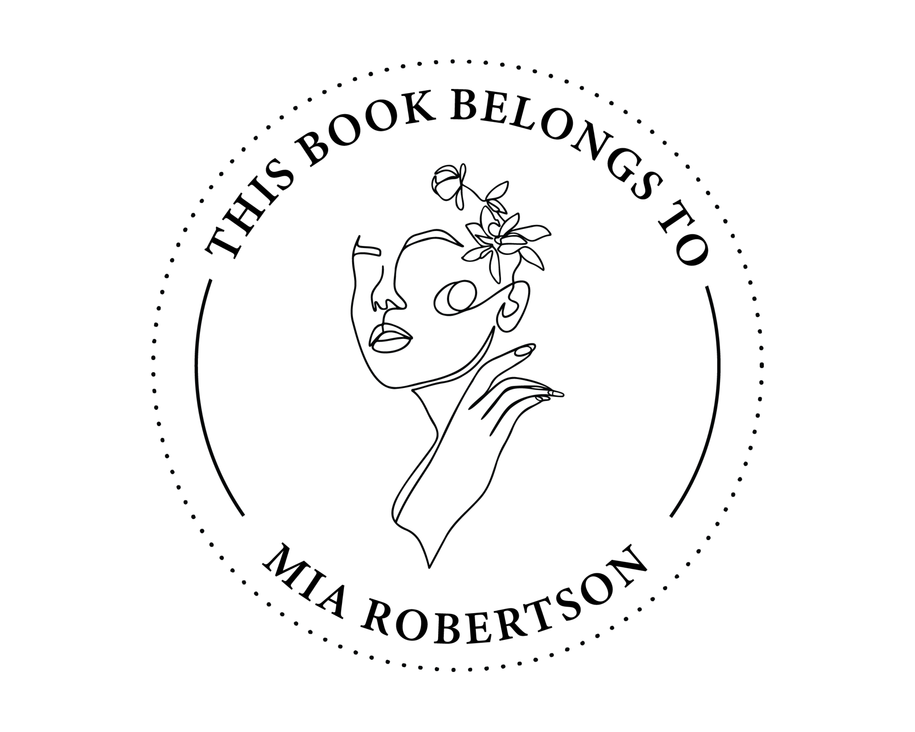 Personalized Book Self Ink Stamp - ABC-83