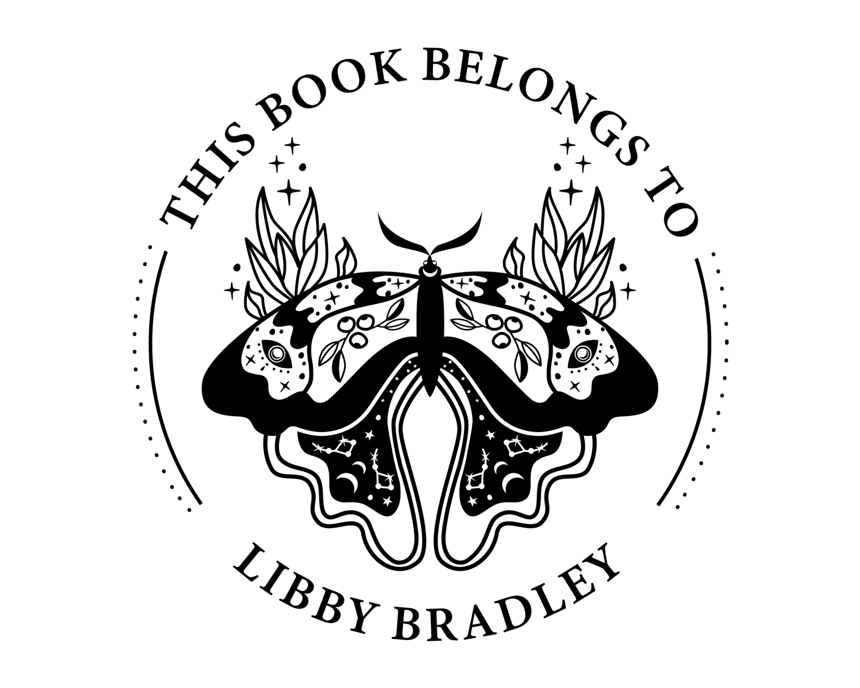 Personalized Book Wooden Handle Stamp - ABC-87