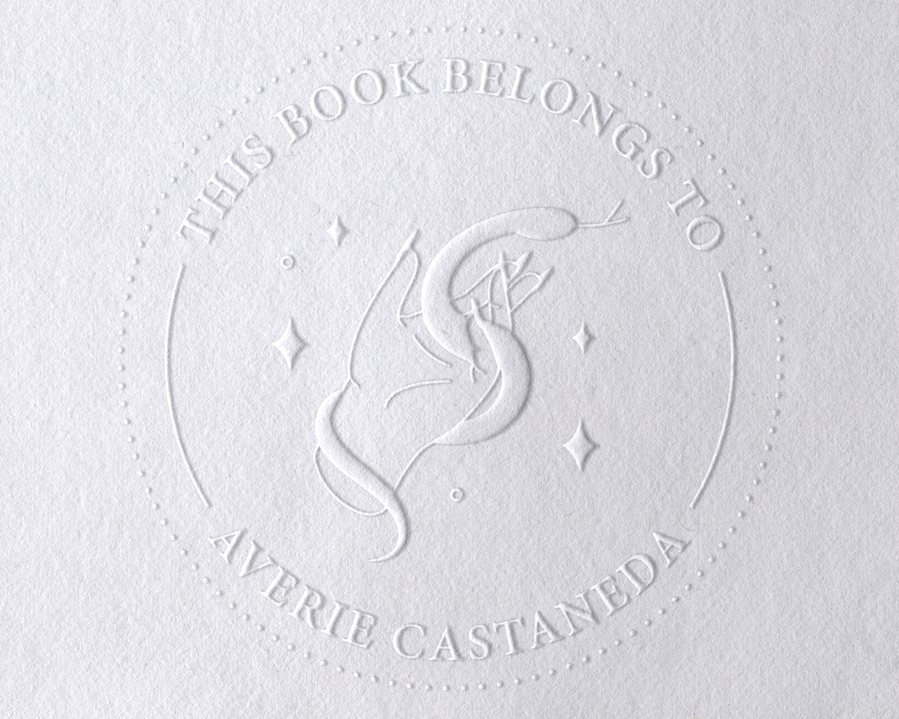 Animal Themed Personalized Book Embosser - ABC-90