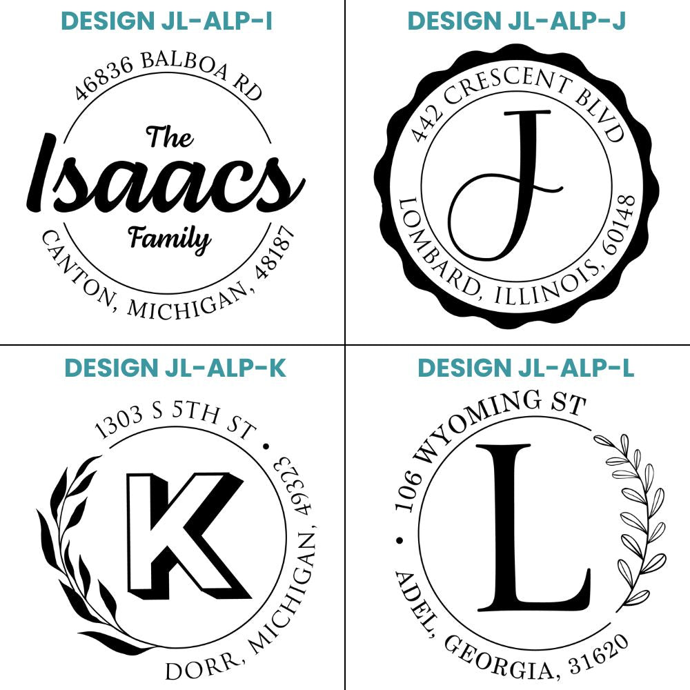 ALP Designs Address Stamps Collection