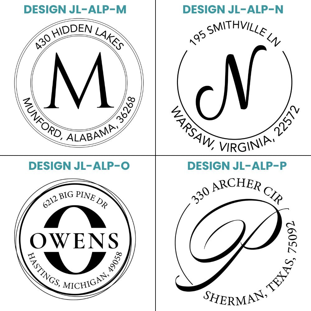 ALP Designs Address Stamps Collection