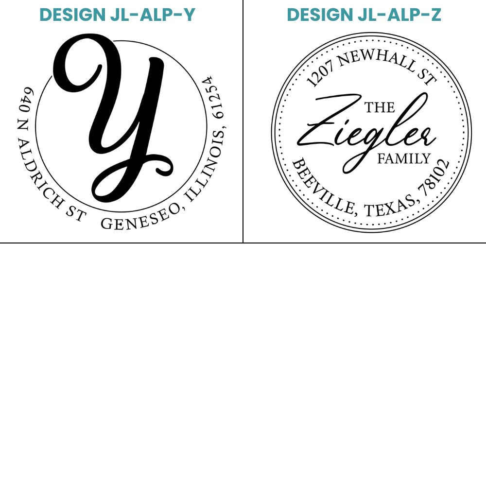 ALP Designs Address Stamps Collection