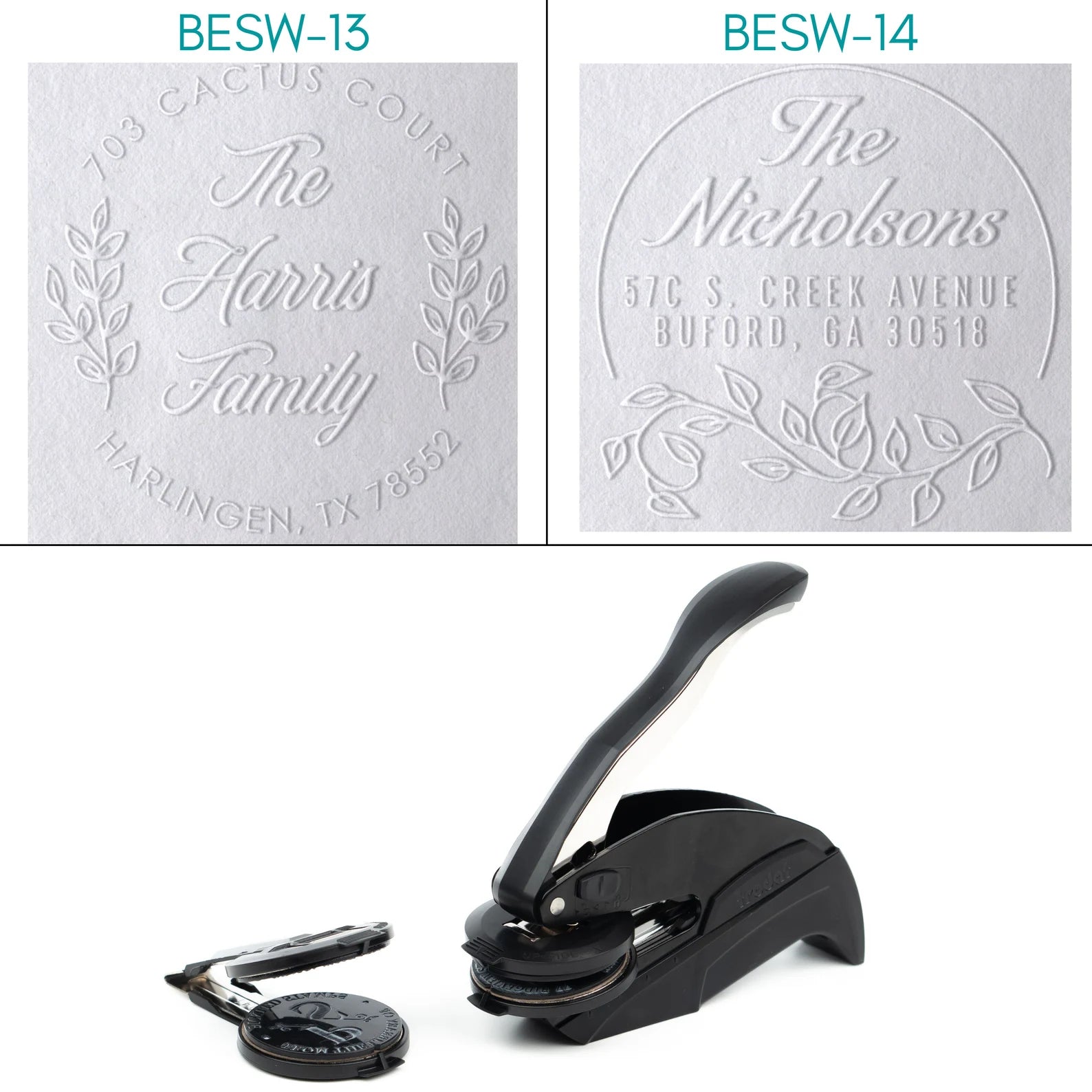 Address Embosser Stamps | FUB