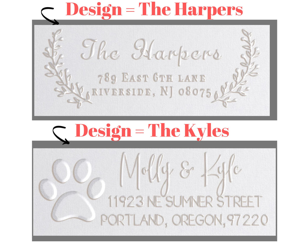 Address Envelope Embosser Stamps