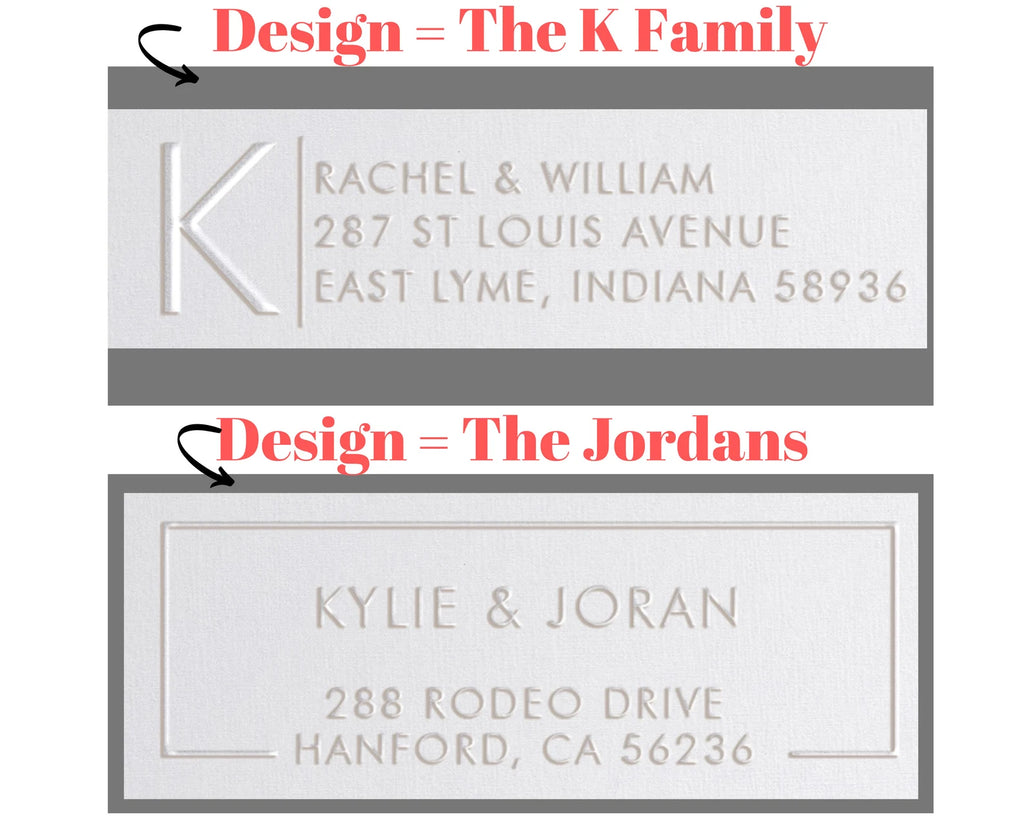 Address Envelope Embosser Stamps