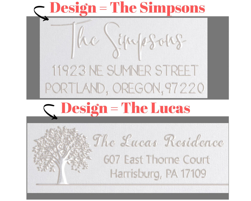 Address Envelope Embosser Stamps