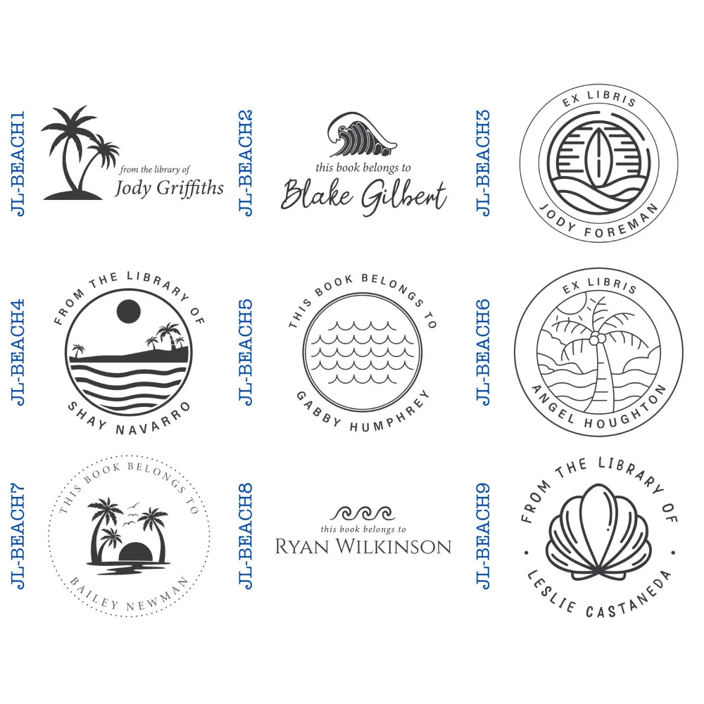 Beach Style Book Embossers