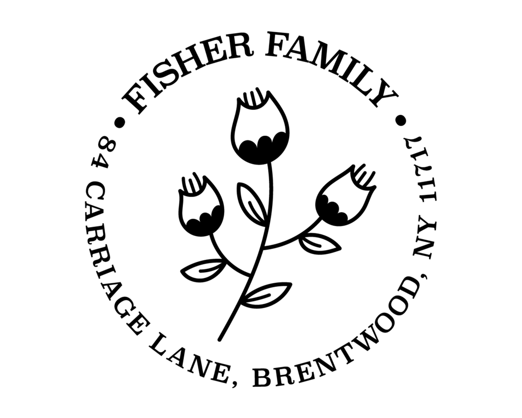 Personalized Book Stamp Wood Handle - BESW-11