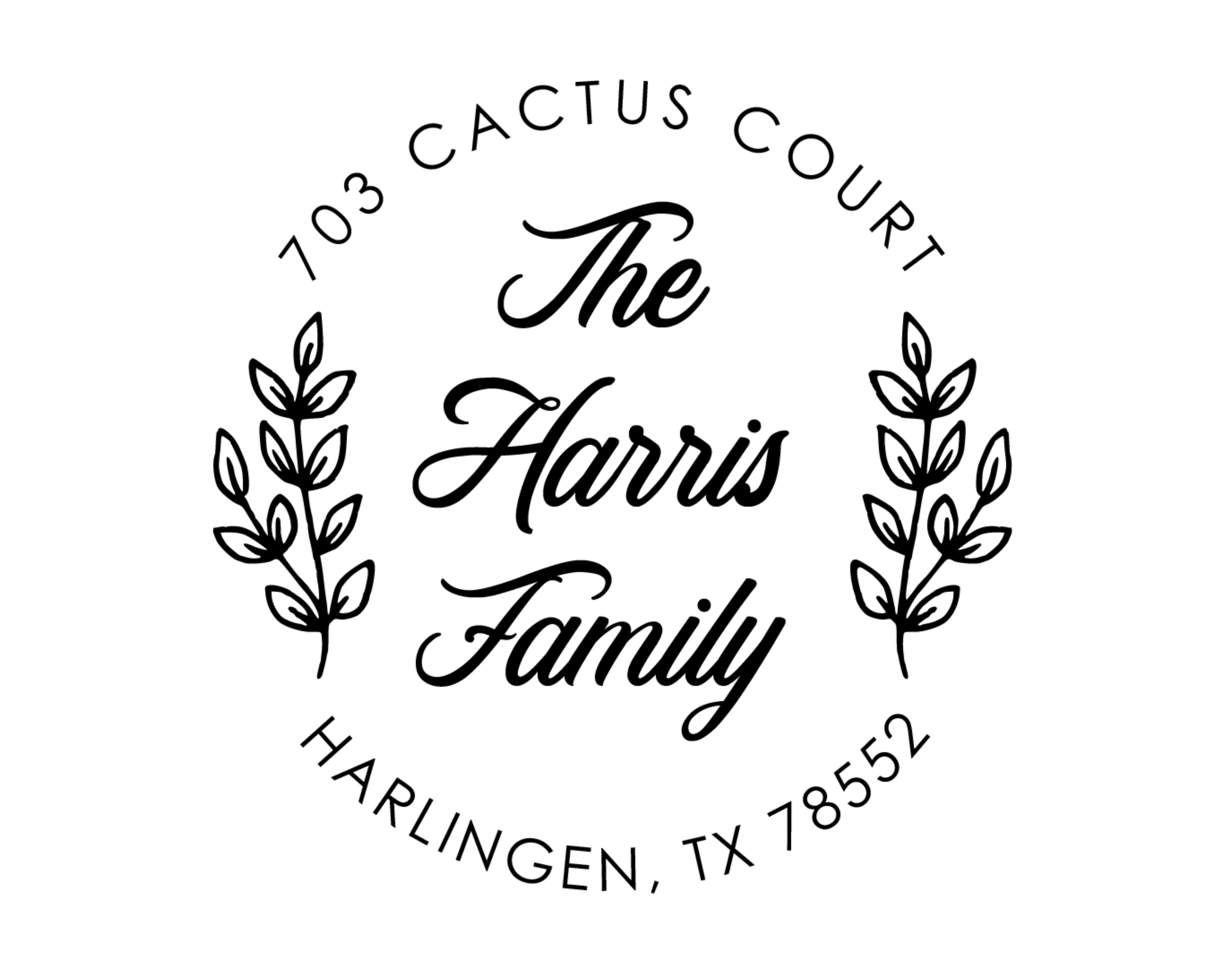 Personalized Book Stamp Wood Handle - BESW-13