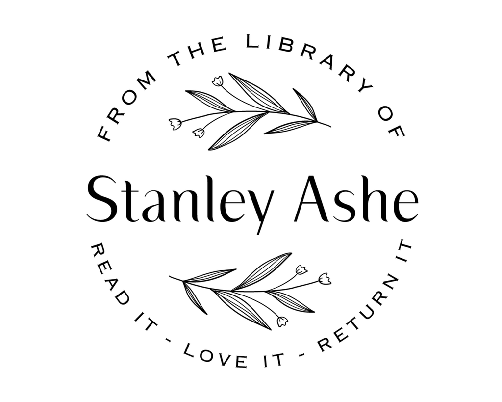 Personalized Book Stamp Wood Handle - BESW-15