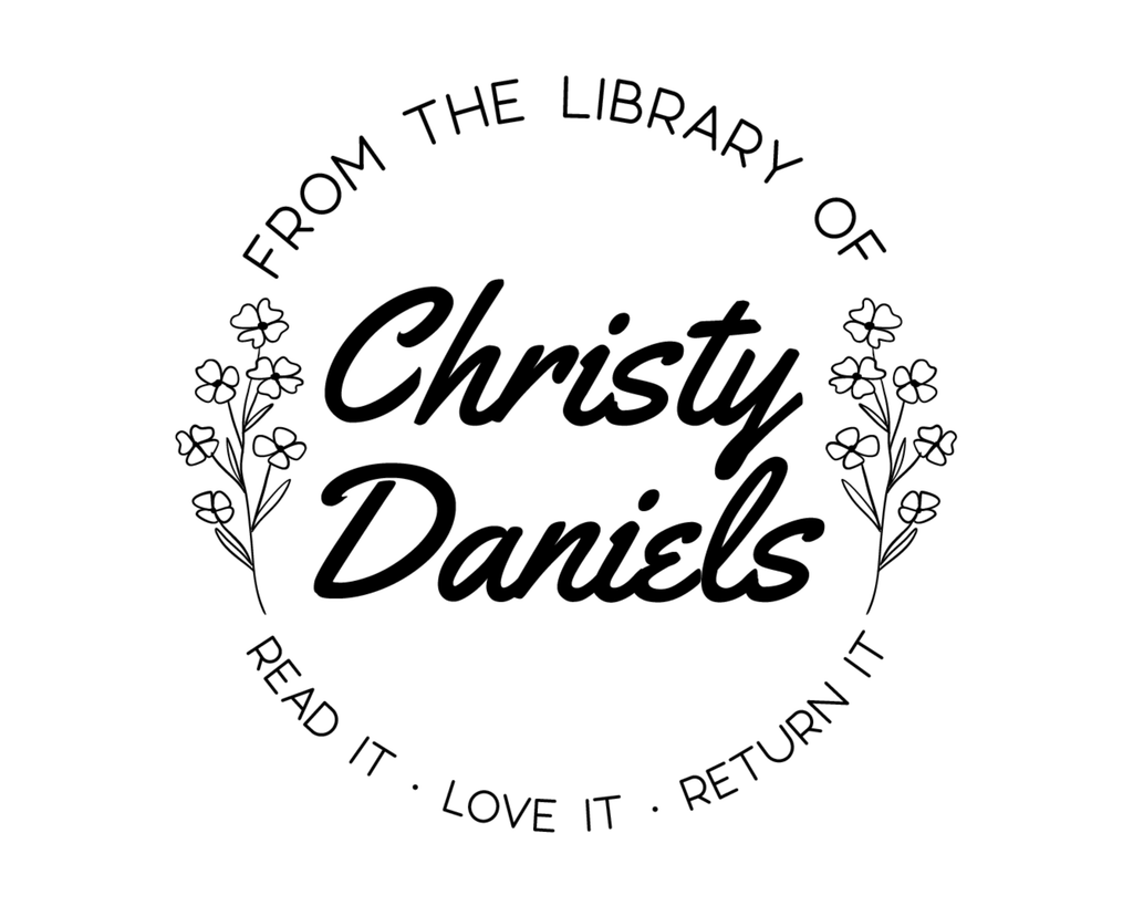 Personalized Book Stamp Wood Handle - BESW-17