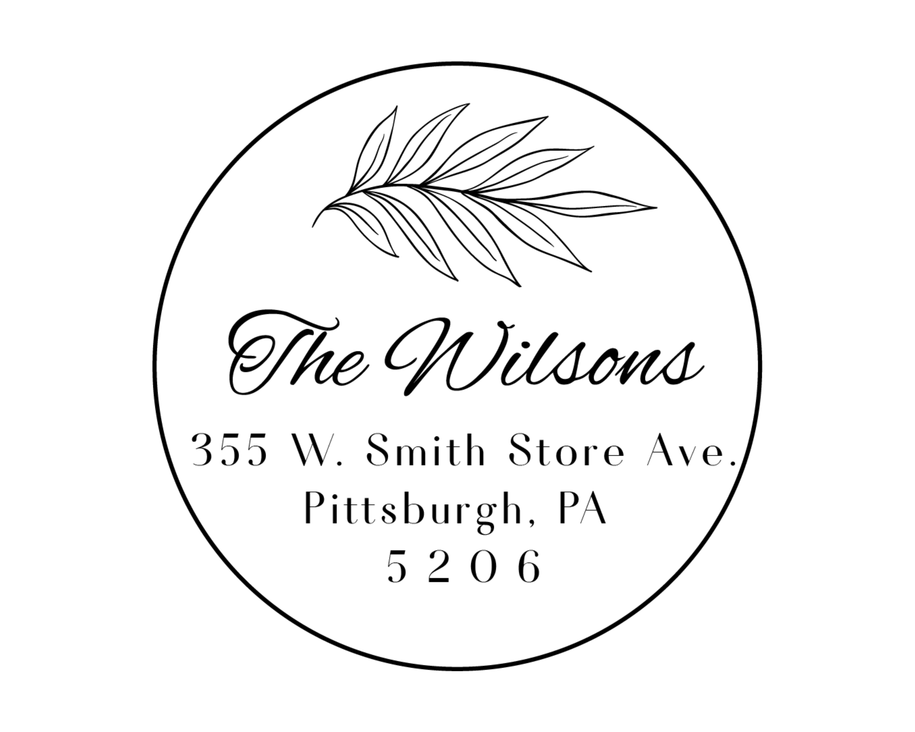 Personalized Book Stamp Wood Handle - BESW-1