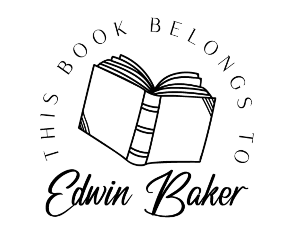 Personalized Book Stamp Self Inking - BESW-22