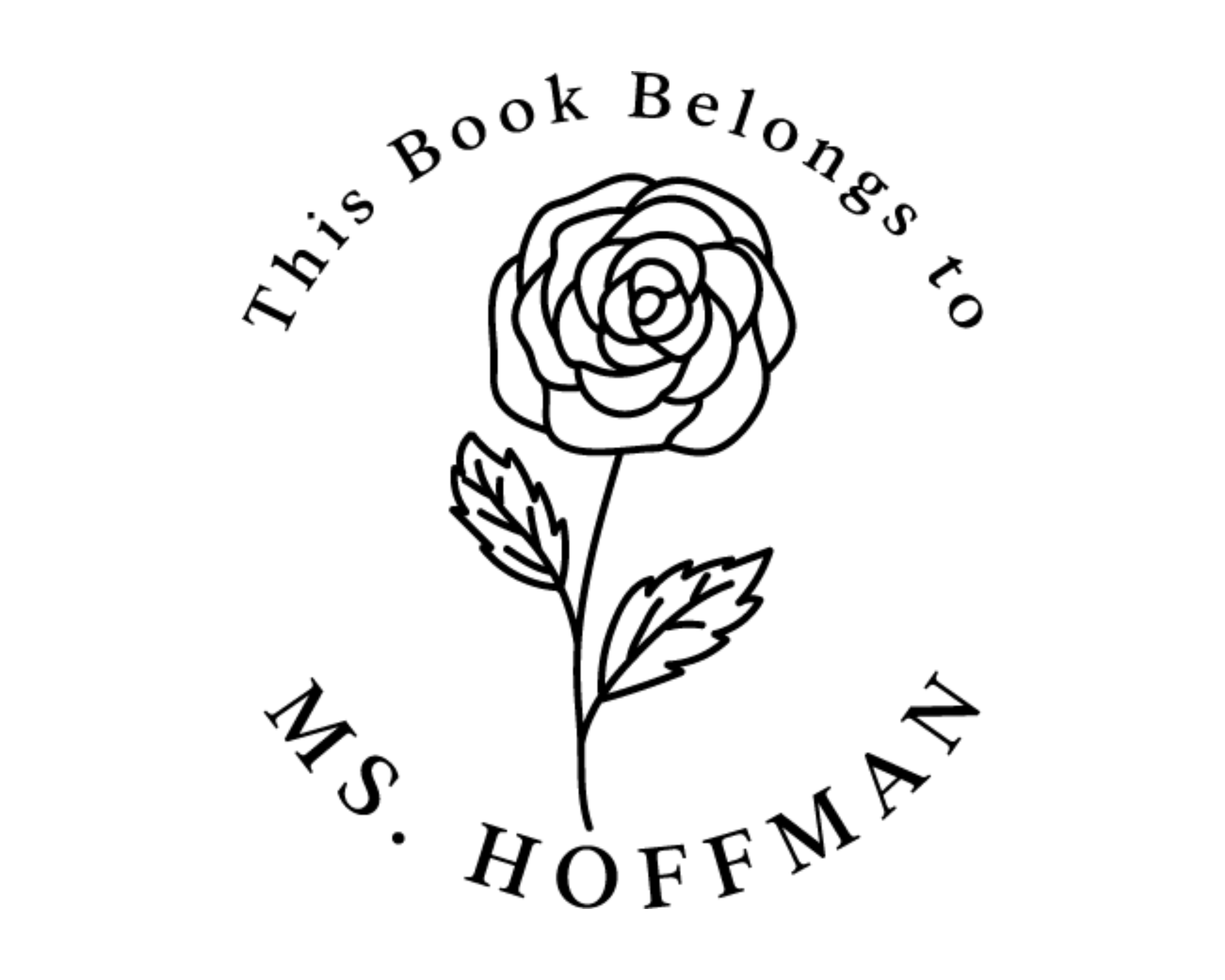 Personalized Book Stamp Self Inking - BESW-24