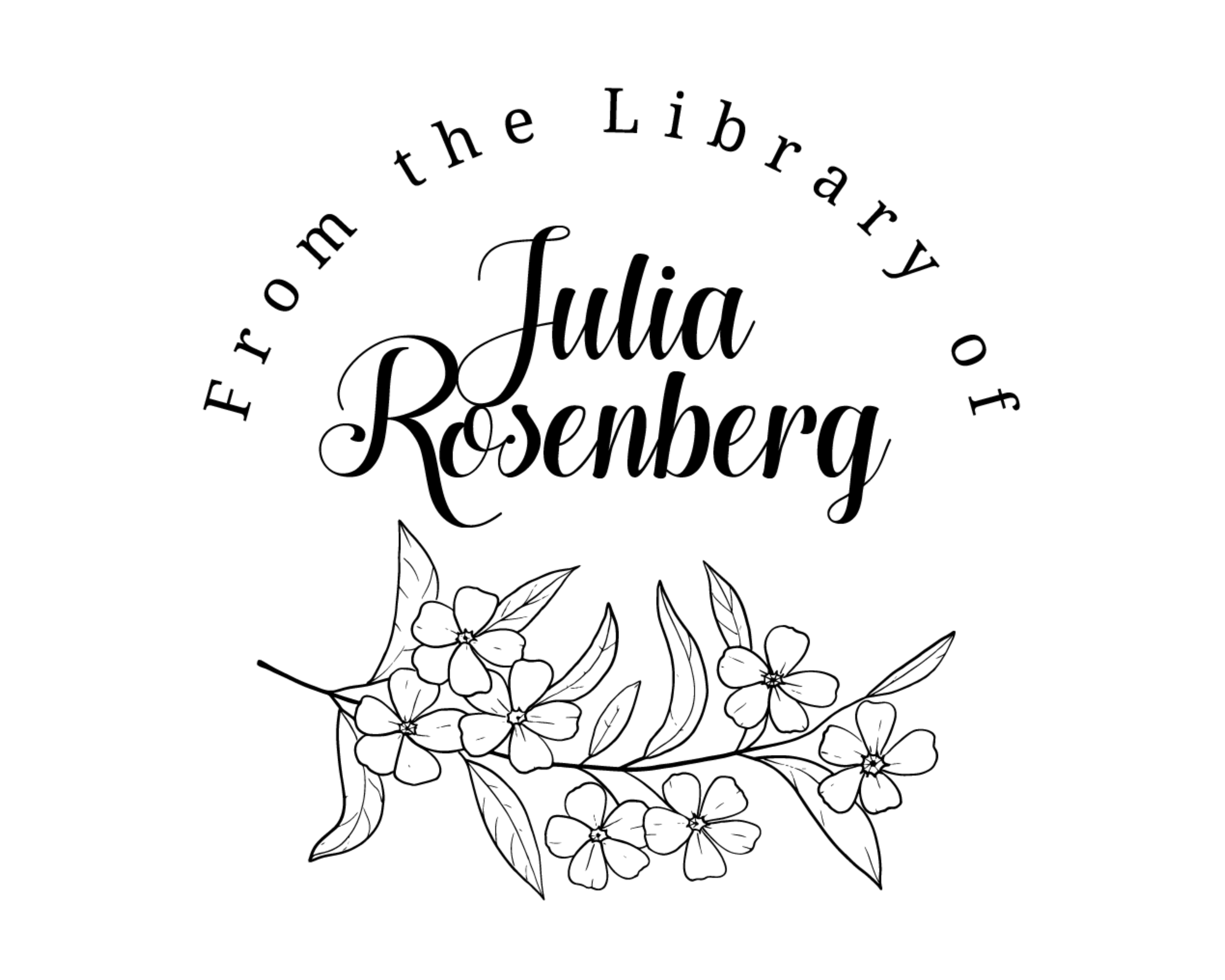 Personalized Book Stamp Wood Handle - BESW-30