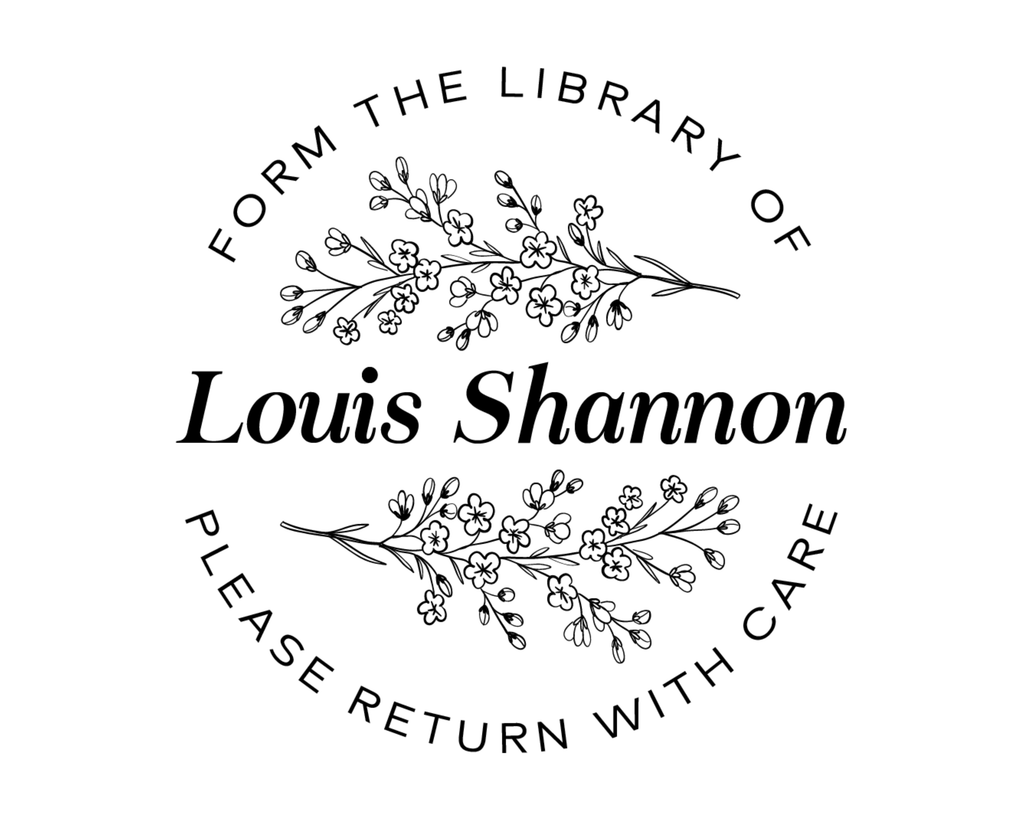 Personalized Book Stamp Wood Handle - BESW-31