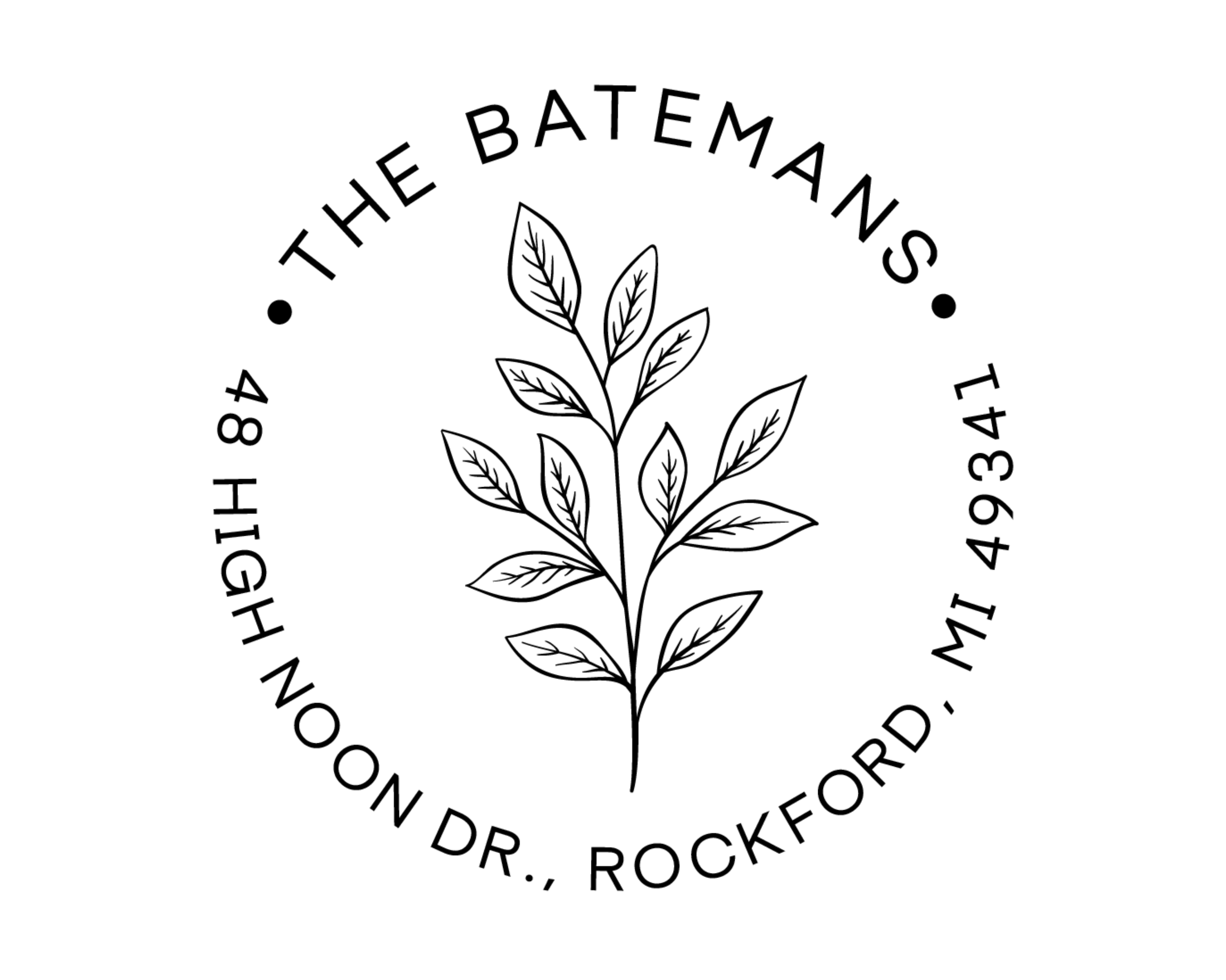 Personalized Book Stamp Wood Handle - BESW-3