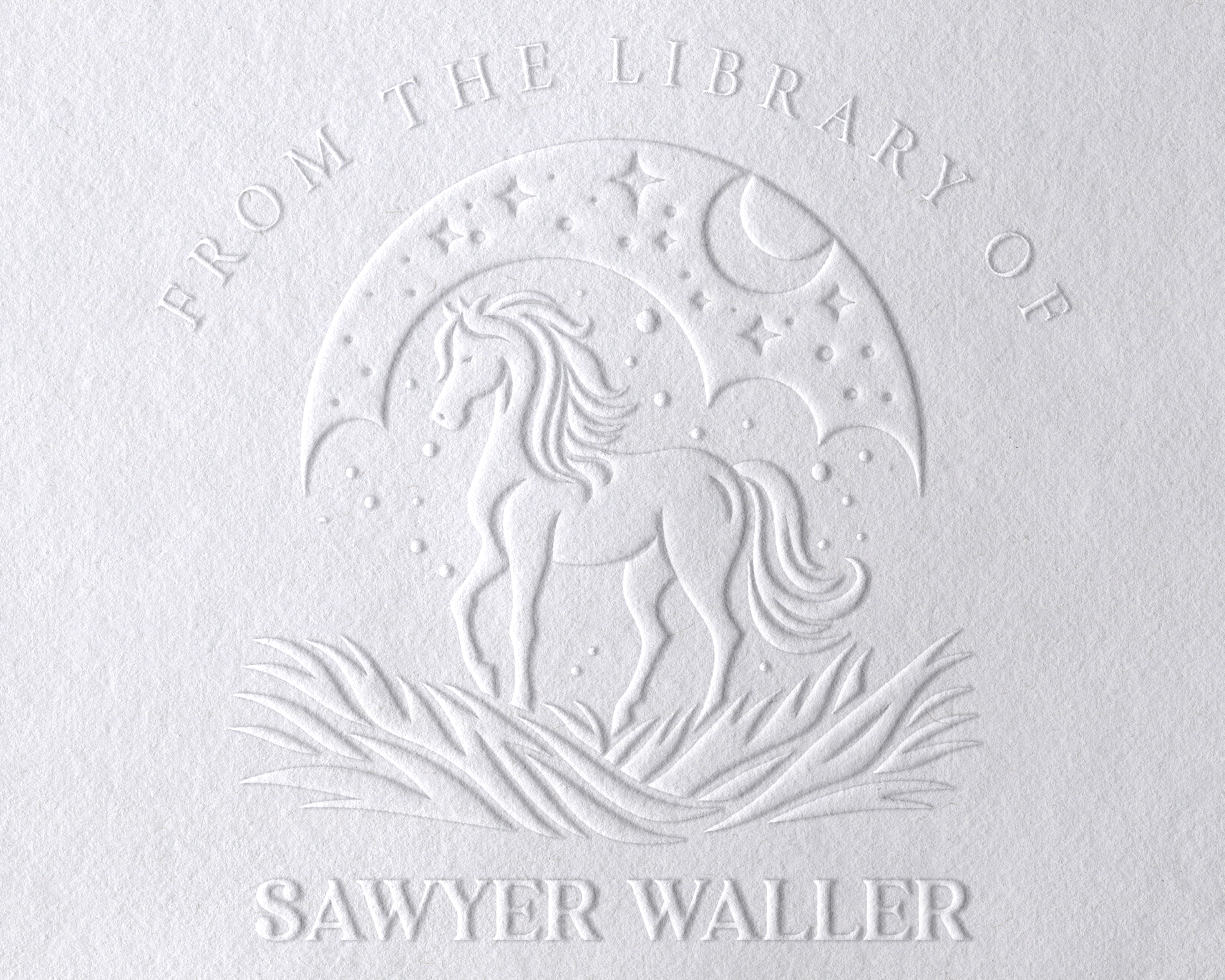 Animal Themed Personalized Book Embosser - BS11