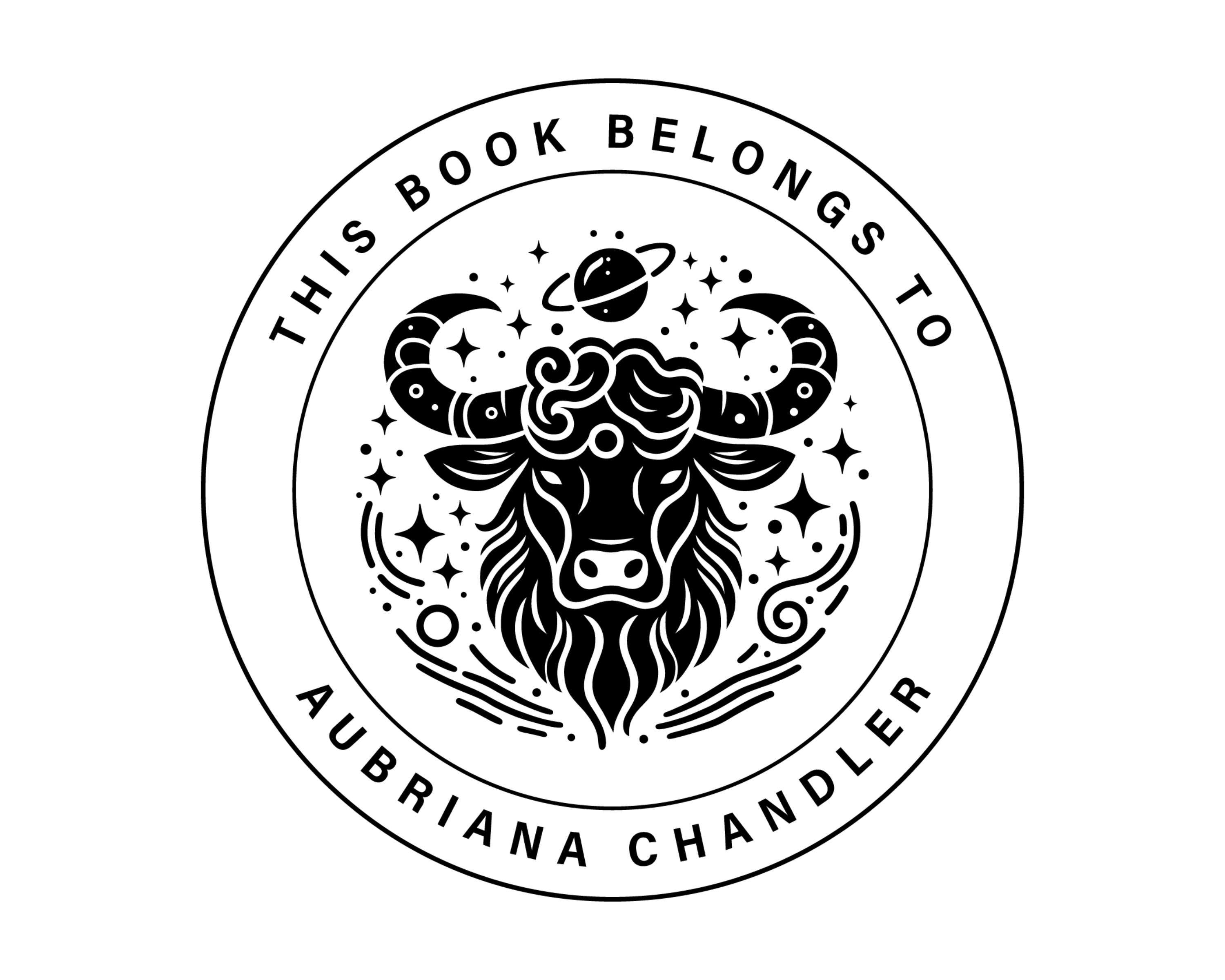 Personalized Book Self Ink Stamp - BS12