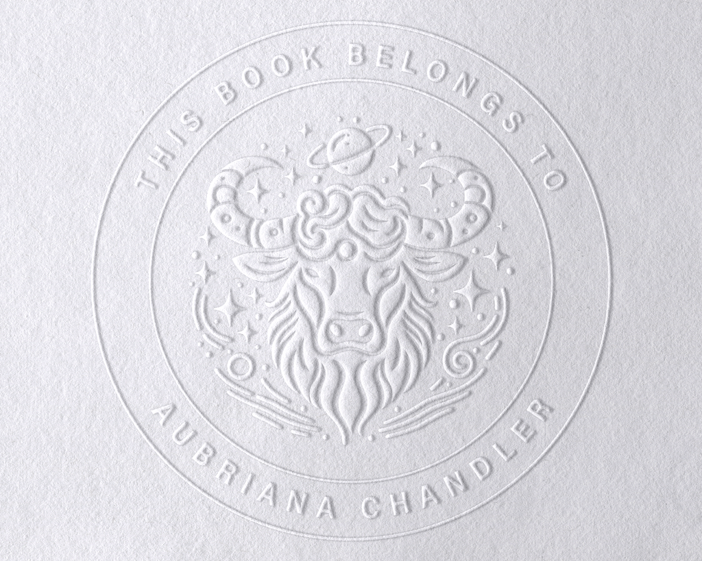 Animal Themed Personalized Book Embosser - BS12