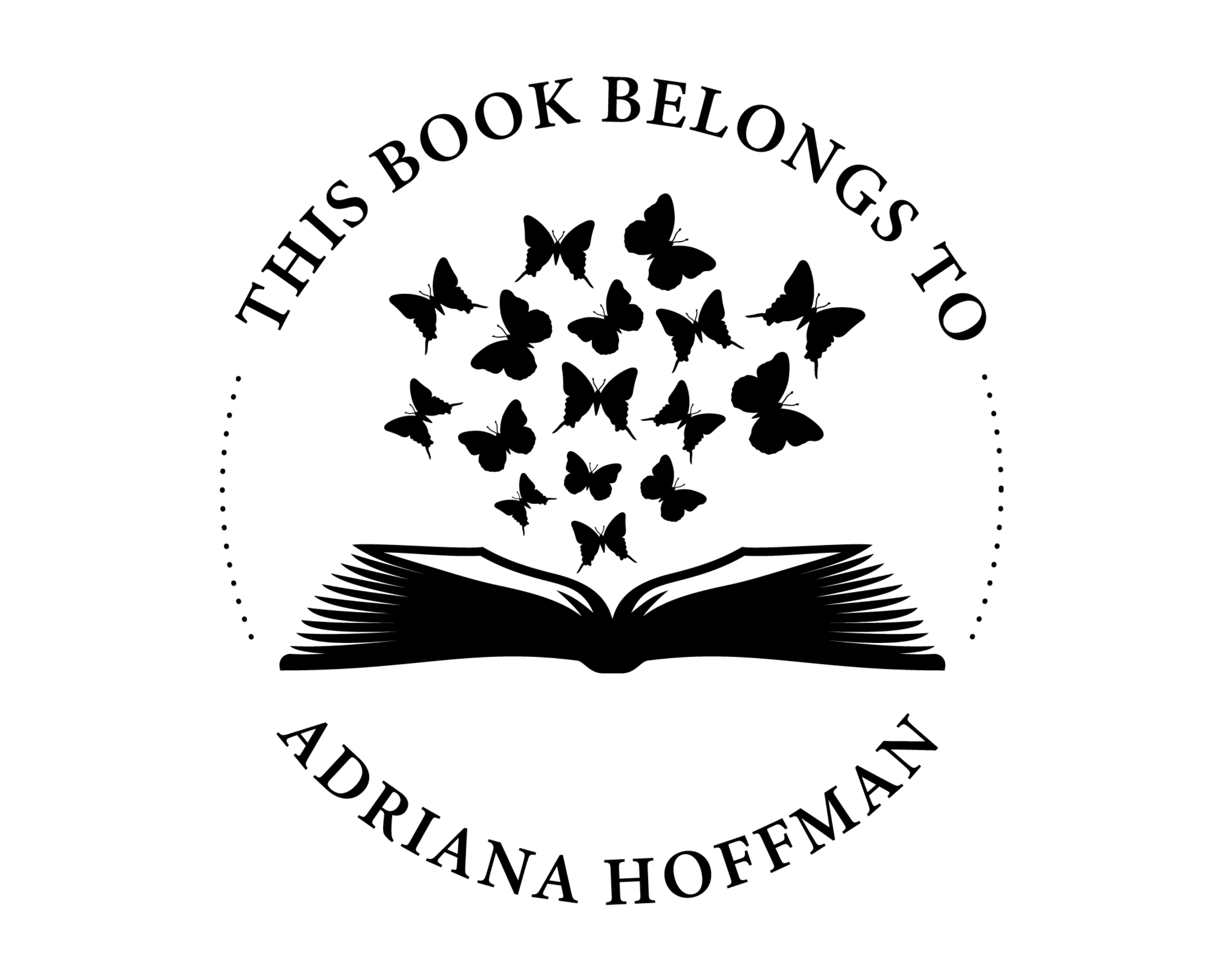 Personalized Book Wooden Handle Stamp - BS1