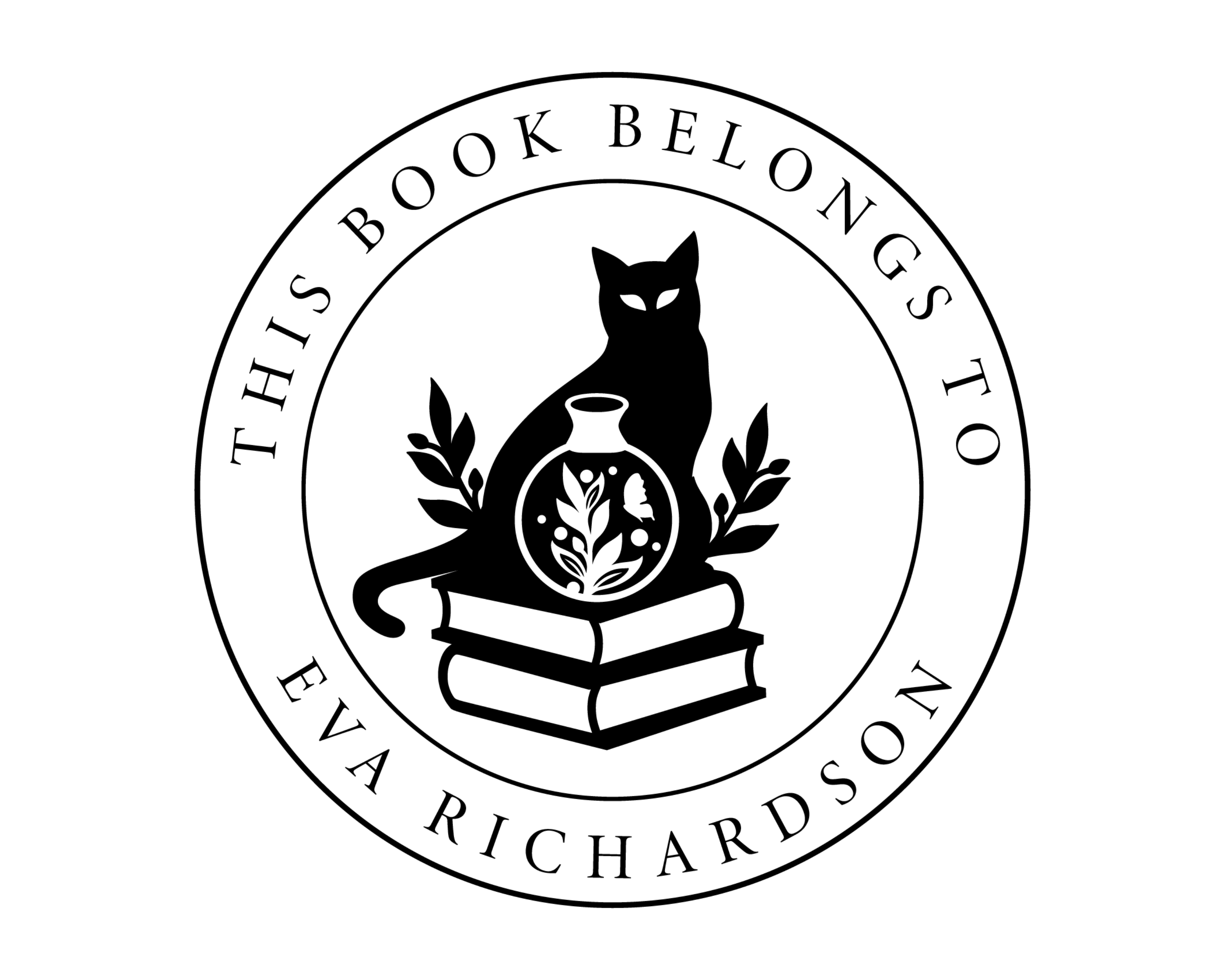 Personalized Book Self Ink Stamp - BS25