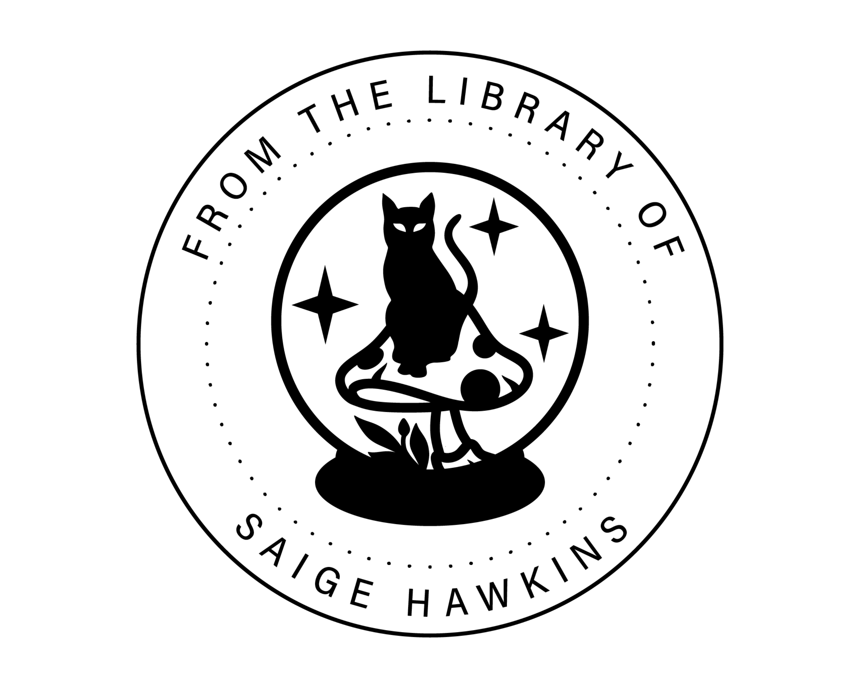 Personalized Book Wooden Handle Stamp - BS26