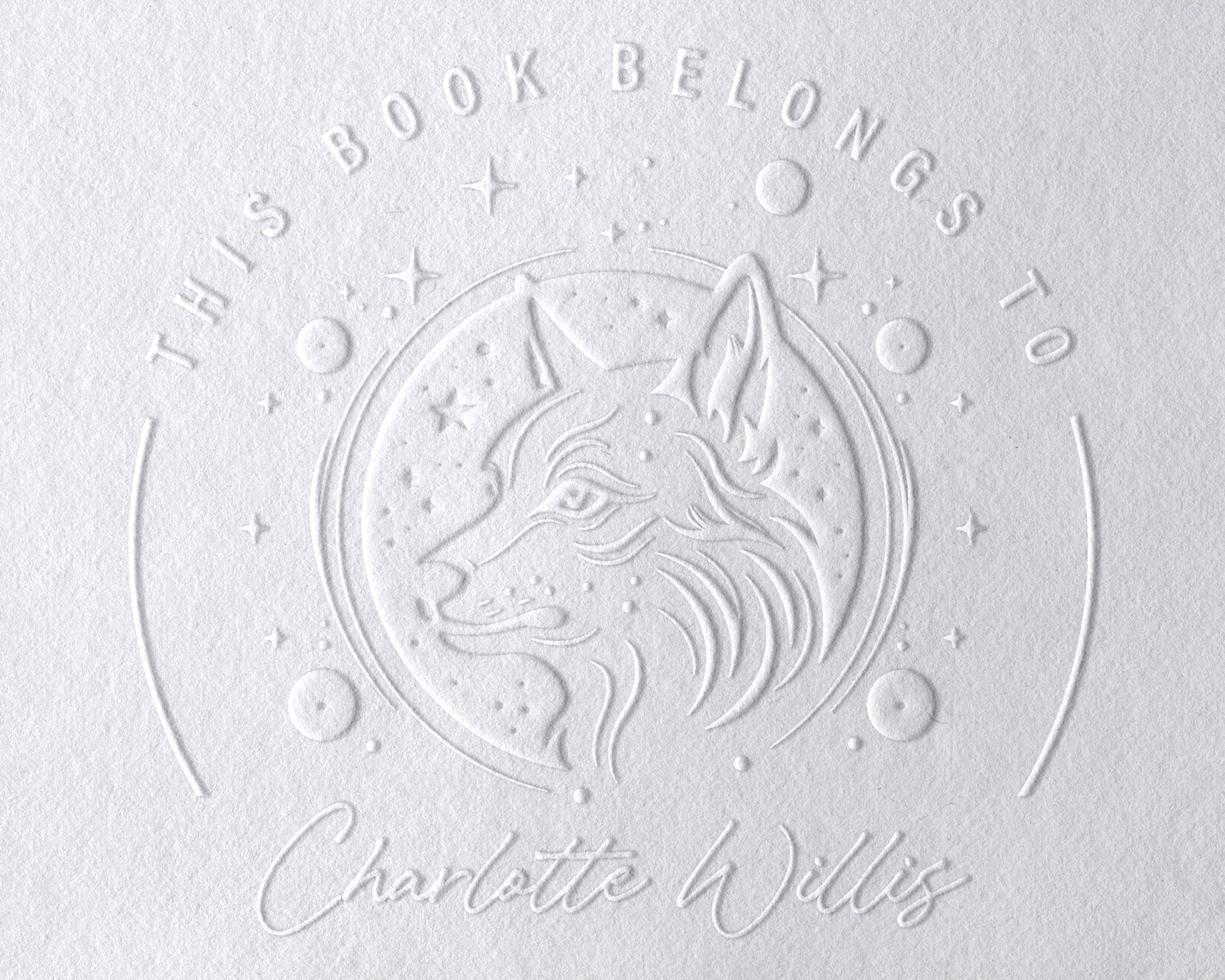 Animal Themed Personalized Book Embosser - BS35