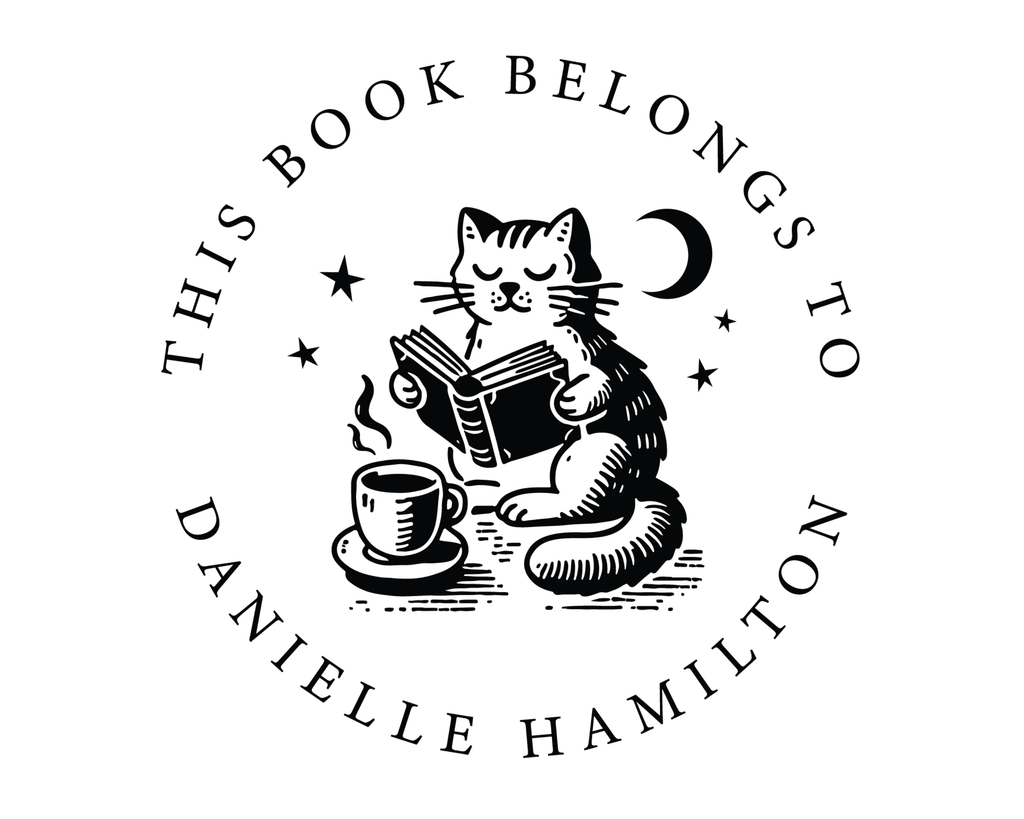 Personalized Book Wooden Handle Stamp - BSTF-16