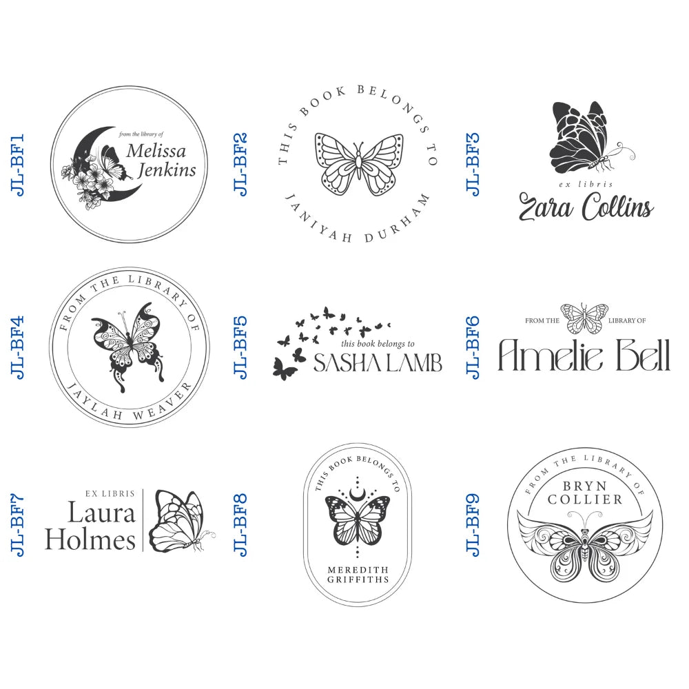 Butterfly Book Stamps