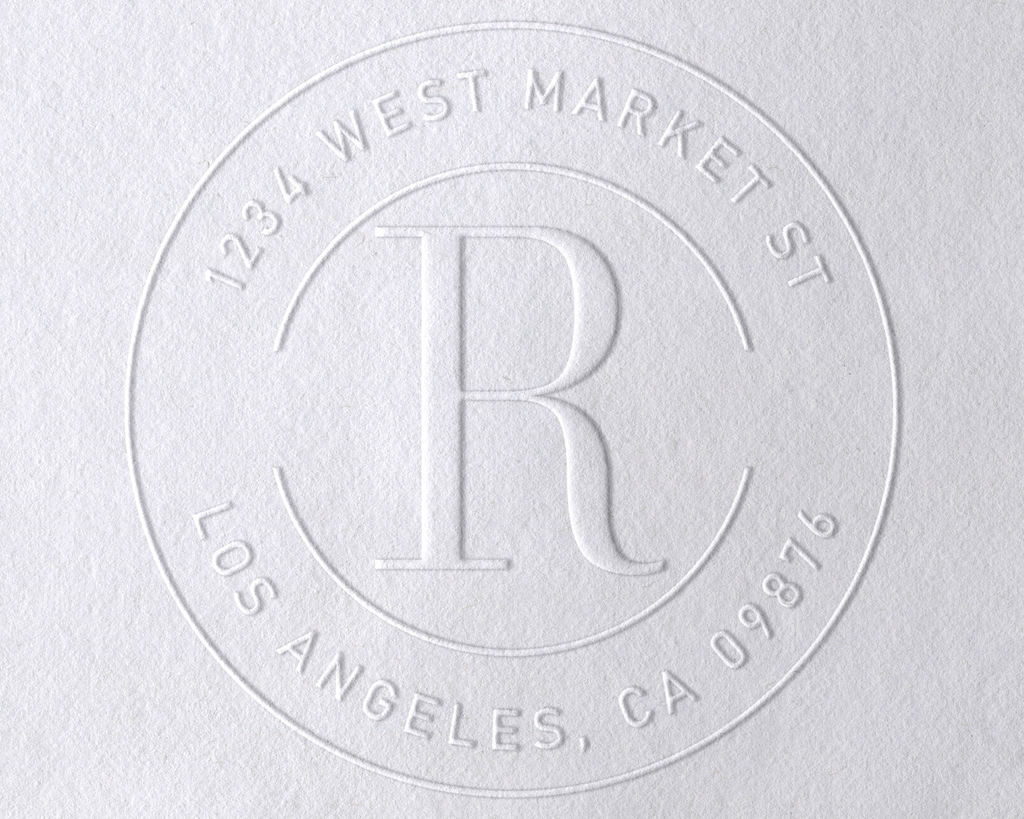 BasicMonogram3 Personalized Book Embosser
