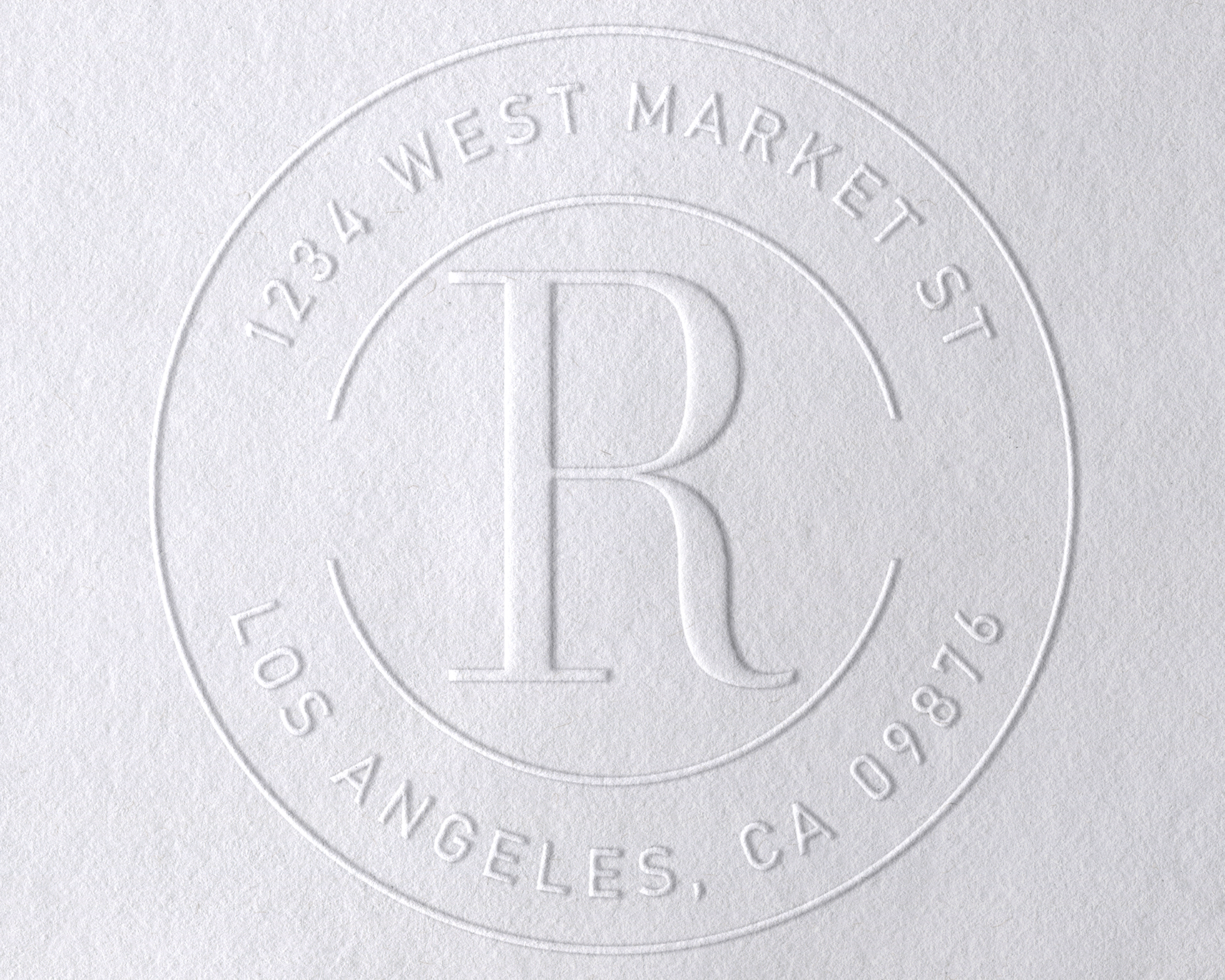 BasicMonogram3 Personalized Book Embosser